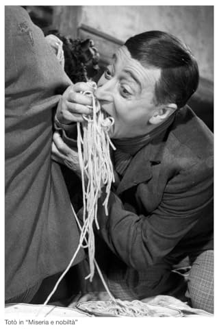 AIMA Wandposter Miseria und Adel 35x50cm - Wanddruck Schwarz und Weiß Kino Vintage Poster ohne Rahmen - Room Decor Drucke für Küche, Schlafzimmer - Kostenloser Magnet