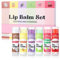 Lippenbalsam Set, 6 Pcs Lindernd Und Feuchtigkeitsspendend Fruchtig Lip Balm, Nährende Und Nicht Fettend Lippenpflege, Lang Anhaltende Feuchtigkeitszufuhr Lipbalm Für Weiche Geschmeidige Lippen