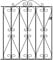 Regent Scroll Metal Garden Gate Galvanised Wrought Iron Style Pedestrian Gates (838mm Gap X 914mm High RSZP2)