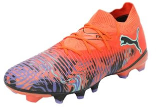Puma Mens Future 8 Match Firm Ground Football Boots Orange/Black 9 UK