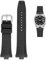 HKTS FKM Fluorkautschuk Uhrenarmband für Citizen TSUYOSA Collection NJ0150 NJ0151ME Uhrenarmbänder Herren Damen Armband Bunt(Black)