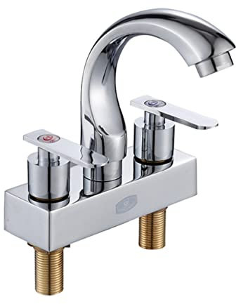 HOMSFOU Rubinetto a Doppio Comando Il Lavare i Rubinetto Sopra L'appendiabiti Della Porta Bagno Per Lavello Della Cucina Drenante Asciugatura Maniglia Abs