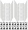 60Pcs Stainless Steel Greenhouse Glass Clips (G & W Type) - 304 Rustproof Glazing Clips for Aluminium Frame Greenhouses, Glass/Polycarbonate Panes Replacement & Stormproof Fixings