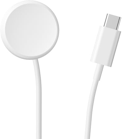 Nur für Google Pixel Watch 1 2022 USB C Ladekabel, 100cm/3,3ft USB-C Ladegerät, Magnetisches Ladestation mit Typ C Smartwatch Charger für Google Pixel Watch 1 (Weiß, 50cm)