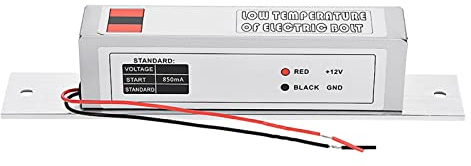 GLOGLOW Serratura Elettrica, Design a Bassissimo Consumo Energetico per Sistemi di Ingresso Porta, Corpo Serratura in Alluminio Resistente, Adatto per Uso Commerciale