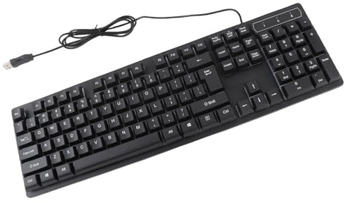 UTYDPLKHG Tastiera meccanica da gaming cablata con tasti a scomparsa, tastiera RGB retroilluminata a 104 tasti per gamer PC, struttura in ABS stabile con interruttori a architettura X,