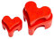 Addi ToGo Maschenstopper - 1x2 Stück, Rote Kabelstopper