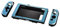Hama Hardcover Hülle für Nintendo Switch, Metallic-Look, 3-teilig (Cover für Konsole und Joy Cons, ergonomisch für besseren Grip) Slim Bumper, Schutzhülle, Hard-Case metallic-blau