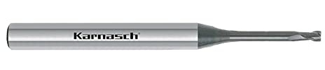 Karnasch 308011015001515 Valuetool Microfresa Metal Duro Con Radio Angular, < 20×D Profundidad De Corte, < 55 Hrc, 1.5Mm Diámetro De Corte, 15Mm Utilizando Longitud, 4Mm
