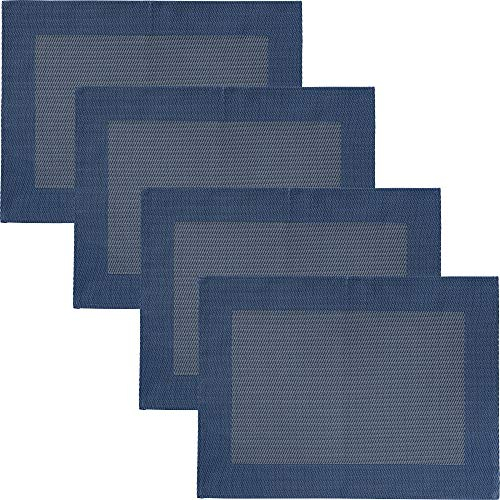 Erwin Müller Tischset Lissabon 4er-Pack abwaschbar blau Größe 33x45 cm