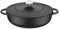Tramontina Black Enamelled Cast Iron Shallow Casserole Dish | 28 cm (4.1 litre) | Indoor & Outdoor Use