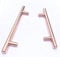 Kitchen Cabinet Draw Door Handles Solid Metal Rose Gold T Bar Handle Drawer Pulls Knobs Unit (5, 192mm Hole Centres)