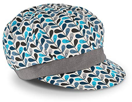 fiebig Antrim Regen Ballonkappe | 100% Baumwolle mit Teflon Beschichtung | Wasserabweisende Damen Outdoor Mütze | Made in Europe (59-L, Türkis)