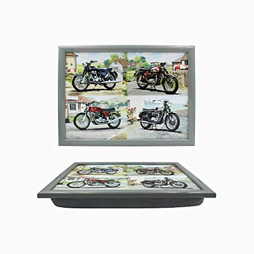Lesser & Pavey Classic Planes Laptray | Bean Bag Trays With Padded Cushion | Suitable For Drinks, Food, Breakfast and Laptop | Lovely Designed Lap Tray For Home & Office