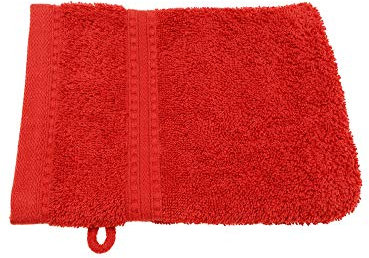 Julie Julsen® Bio Waschhandschuhe in 32 Farben erhältlich weich und saugstark Bordeaux 15x21 cm