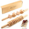 BICTIVE® Kit de 2 Rouleau de Massage pour Maderotherapie Professionnelle. Masseur Anti Cellulite Maderotherapie Kit Complet Cellulite Rouleau Appareil Palper Rouler Kit de Massage Bois Corps