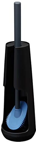 Tiger Tess Toilettenbürstenhalter freistehend mit flexibler Swoop WC-Bürste, Farbe: Schwarz / Anthrazit