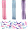 DOITEM 5 mm Reißverschluss 15 Meter Nylon Endlosreißverschluss Set mit Schieber und Zipper für Röcke, Rucksack, Heimtextilien (Helles Lila Hell-Pink Hellblau)