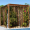 Syhi Qlty Rideaux d'extérieur Imperméable, Rideau Occultant Thermiques Rideau Exterieur Terrasse Rideau pour Pergola Tonnelle Cabane Jardin, 2 Pièces 132 x 241 cm, 3D Porte de Jardin