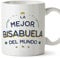 MUGFFINS Tazas para BISABUELA - En Español - El Mejor del Mundo - 11 oz / 330 ml - Regalo original y divertido
