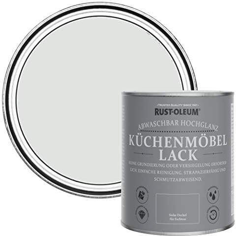 Rust-Oleum Grey Kitchen Cupboard Paint in Gloss Finish - Library Grey 750ml