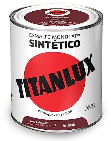 Titanlux Esmalte Sintético Brillante Rojo Carruaje 750 ml