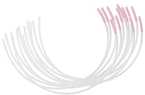 Tiuimk 6 Pairs Bra Underwire Replacement - Stainless Steel, Silver and White, C Cup