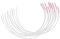 Tiuimk 6 Pairs Bra Underwire Replacement - Stainless Steel, Silver and White, C Cup