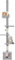 Yaheetech Floor To Ceiling Cat Tree Tower, 5-Tier Cat Scratching Posts with Adjustable Height (226-265.5cm), Tall Kitten Climbing Frame with Cozy Condo and Platforms, Light Grey