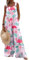 PADOLA Salopette Lino Donna Estiva Pantaloni Lunga Senza Maniche Tuta Colorato Allentata Elegante Abbigliamento Donna(M, Fenicotteri)