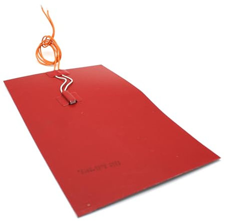 DOJA Barcelona | Silikon Heizelement | 500W | 290x175mm | Silikon-Heizmatte | Silikon-Heizkissen | Heizelement aus Silikon mit Thermostat | Silikon Heizteppich für den industriellen und häuslichen