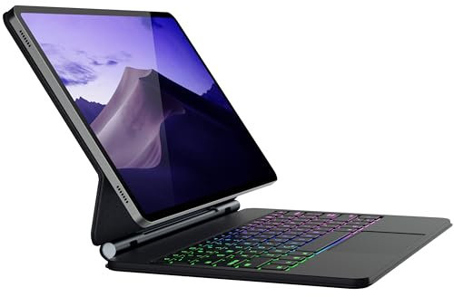 doqo Tastatur Hülle für Samsung Galaxy Tab S10+ Plus/S9+/S9 FE+/S8+/S7+/S7 FE Tastaturhülle 12,4 Zoll Magnethülle mit Trackpad Bluetooth Schlanke Schu S Pen Halter Deutsches QWERTZ