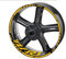 Motorrad-Nabenaufkleber, Radaufkleber, Felgenaufkleber-Set Für Yzf R1 R1(Gold)