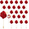 QUARKZMAN 24pz Rosa Rosso Vino Corpetto di Fiori Artificiali Asole Tasca Boutonniere Spilla per Cerimonia Nozze Anniversario Ballo Formale Cena Festa