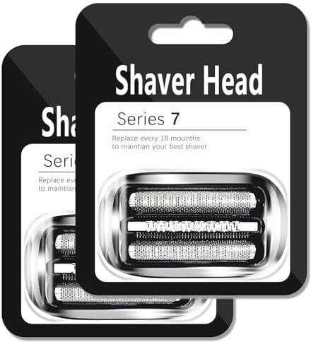 S7 73S 360 Replacement Head Foil & Cutters for Braun Series 7 Eletric Shavers, Compatible with Braun New Generation 7020s, 7025s, 7027 cs, 7071cc, 7075cc, 7085cc Razor