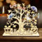Idota Geldbaum Geschenk für Geburtstag und Hochzeit - Lebensbaum Deko Mit LED, Holz, Personalisierbar - Geldgeschenke Verpacken