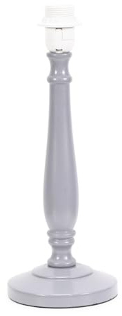 ValueLights | Traditional Grey Wood Candlestick Table Lamp Base for Living Room Bedroom | Table Lamps, Home Décor & Improvement Essential