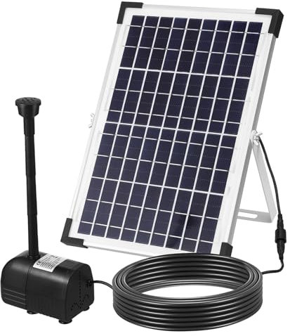 POPETPOP 12w Pompa Solare Per Acqua Fontana Solare Per Fontana Kit Per Piscina Per Giochi d Acqua Per Accessorio Da Giardino