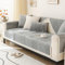 LINGKY Sofa Überzug, Samt Sofabezug 1/2/3/4 Sitzer, Sofaschoner rutschfest, Couch überzug L Form Sofaüberwurfe, Neue Universelle Sofa Sitzkissenbezug, Waschbar Couchbezug (Grau,70x180cm)