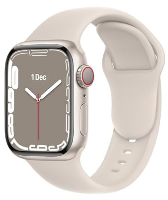 DONEGANI C1B for Apple Watch Strap Ultra 2 Se 10 40mm 44mm 46mm 42mm 45mm 41mm 38mm 49mm Series 10 9 8 7 6 5 4 3 Band Women Men Sport Silicone Starlight