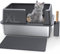 Gimars Arenero Acero Inoxidable Gatos XL 60x40x31cm, arenero Gato Acero Inoxidable 28L, Bandeja de Arena fácil de Limpiar y sin olores, Sanitaria a Prueba de Fugas con Pala y Alfombrilla