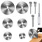 AzureRay 6 Kreissägeblätter für Dremel Zubehoer, Trennscheiben für Holz/Kunststoff/Metall Set mit Schraubendreher & Adapter