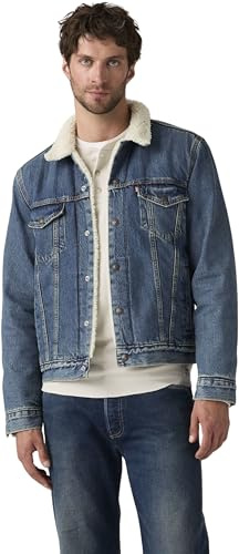 Levi's Herren Type III Sherpa Trucker Jeansjacke gefüttert, Regular Fit, Blau (In The Morning Sherp), S
