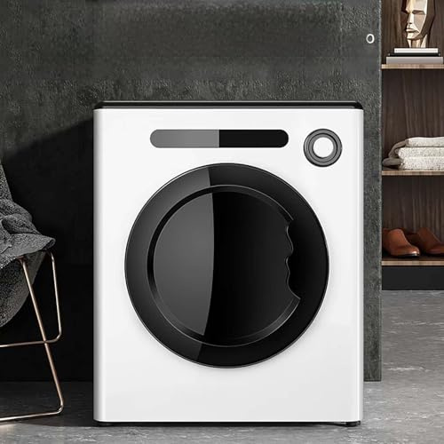 HCAUYNN Secadora De 4 Kg, con FuncióN De Filtrado, CalefaccióN TermostáTica De 60 °C, Tambor Interior De Acero Inoxidable, Ideal para Apartamentos, Caravanas Y LavanderíAs White