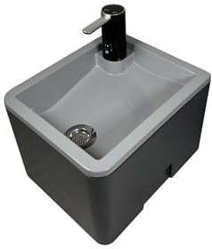 TRELINO Splash - Mobiles Waschbecken für Wohnmobil, Van & Outdoor-Setup, Camping Waschbecken mit elektrischer Pumpe, wiederaufladbar, Frisch-/Grauwasser