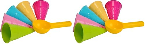 Simba - 107108605 - Ensemble de Moules à Sable - Crème Glacée (Lot de 2)