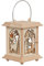 Drechslerei Kuhnert Tischlaterne/Teelichthalter - Motiv: Waldtiere aus Edelholz - Maße: 11,5 x 11,5 x 17cm - Made in Germany