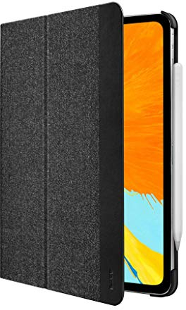 LAUT | Inflight Folio for iPad Pro 11-inch (2018) • Black | Compatible with Apple Pencil 2 | 2X Stand Positions | Auto On/Off Cover | Slim & Lightweight