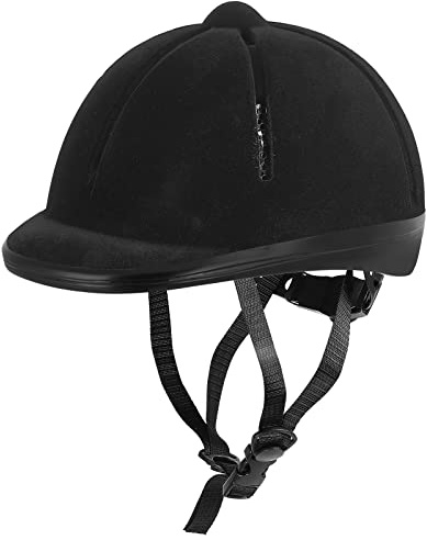 Adjustable Horse Riding Kids Helmet Equestrian for 2 to 6 Years Old, S Size and Head Size 49 to 55cm (Black)