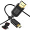 FOINNEX Cable HDMI Micro HDMI Flexible & Delgado 0.6 Metros, Cable Micro HDMI a HDMI Normal Ultra Thin para Gimbal, GoPro Hero, Canon Camera, Soportes Ultra HD 4K@60Hz, 2K, 3D, Ethernet, ARC, HDR